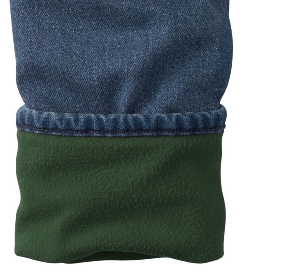 LL BEAN Double L fleece lined, relaxed fit jeans.  44X30 - Picture 3 of 11